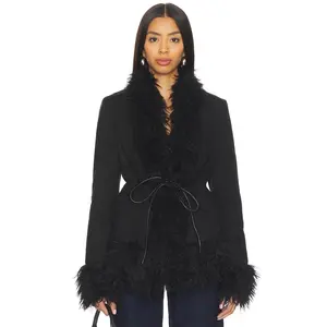 LIONESS Oui Oui Coat in Ink