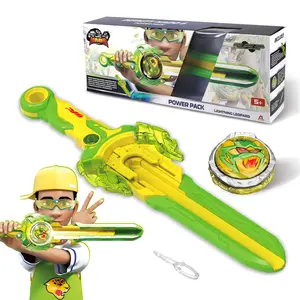 INFINITY NADO Battling Toys, Spinning Top and Sword Launcher Battle Set Toys for Kids, Battle Brust Sword Top Toys for 5 6 7 8 9 10 11 12 Year Old Boys, Gold Warrior Phoenix