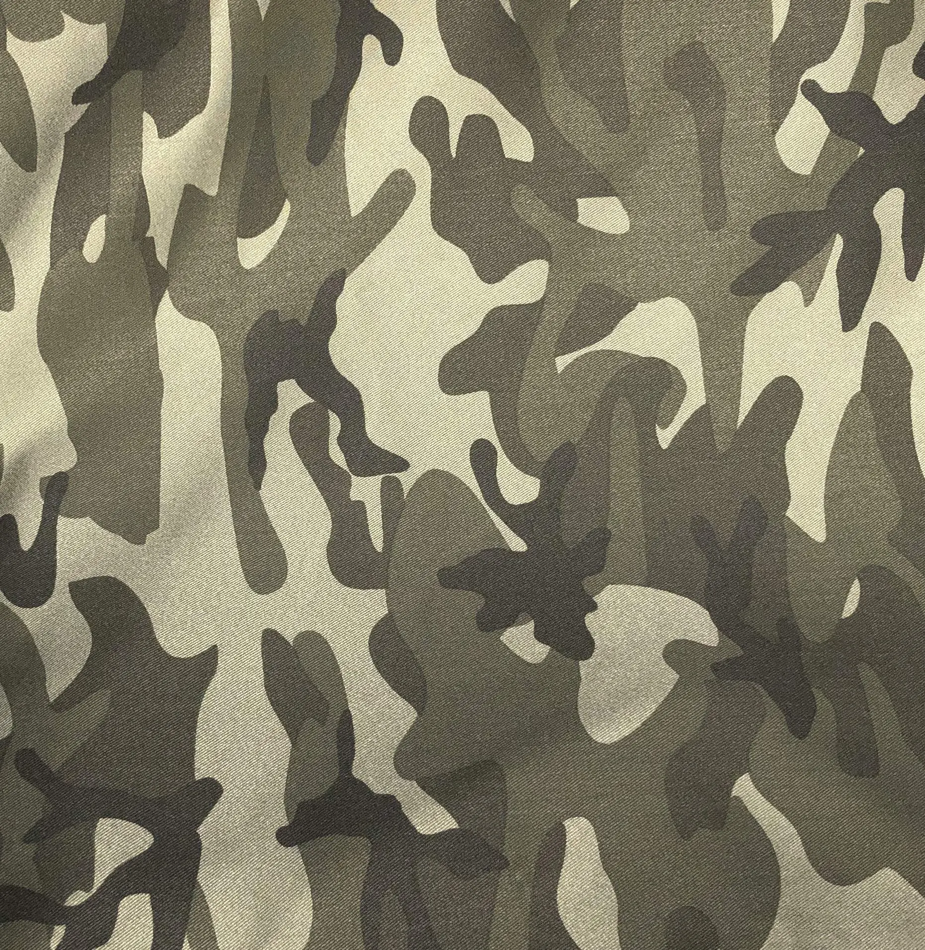 60" Cotton & Rayon Twill Camouflage Camo Print Medium Weight Apparel Woven Fabric by The Yard