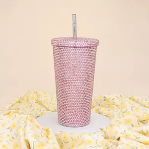 Rhinestone Studded 20oz Stainless Steel Tumbler