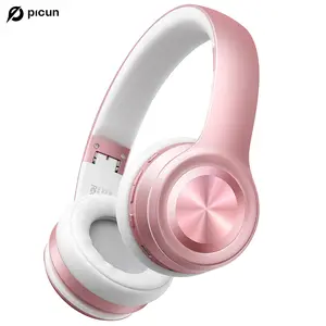 Picun Solo6 Wireless On-Ear Bluetooth Headphones – 140H Playtime, 5 EQ Modes, ACC Audio Decoding, Low Latency Mode, Dual-Device Connectivity, Fast Charging, Over/On/In-Ear Design Options, Perfect for Music, Gaming & Multitasking Headset Instant