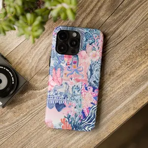 Mclaiwoodshop Blue And Pink Coquette Bow Preppy Collage Cute Girl Summer Tough Phone Case - Impact Resistant Cover for iPhone 11 12 13 14 15 16 17 Plus Pro Max Mini - Durable Shockproof School Girls Aesthetic Shell.
