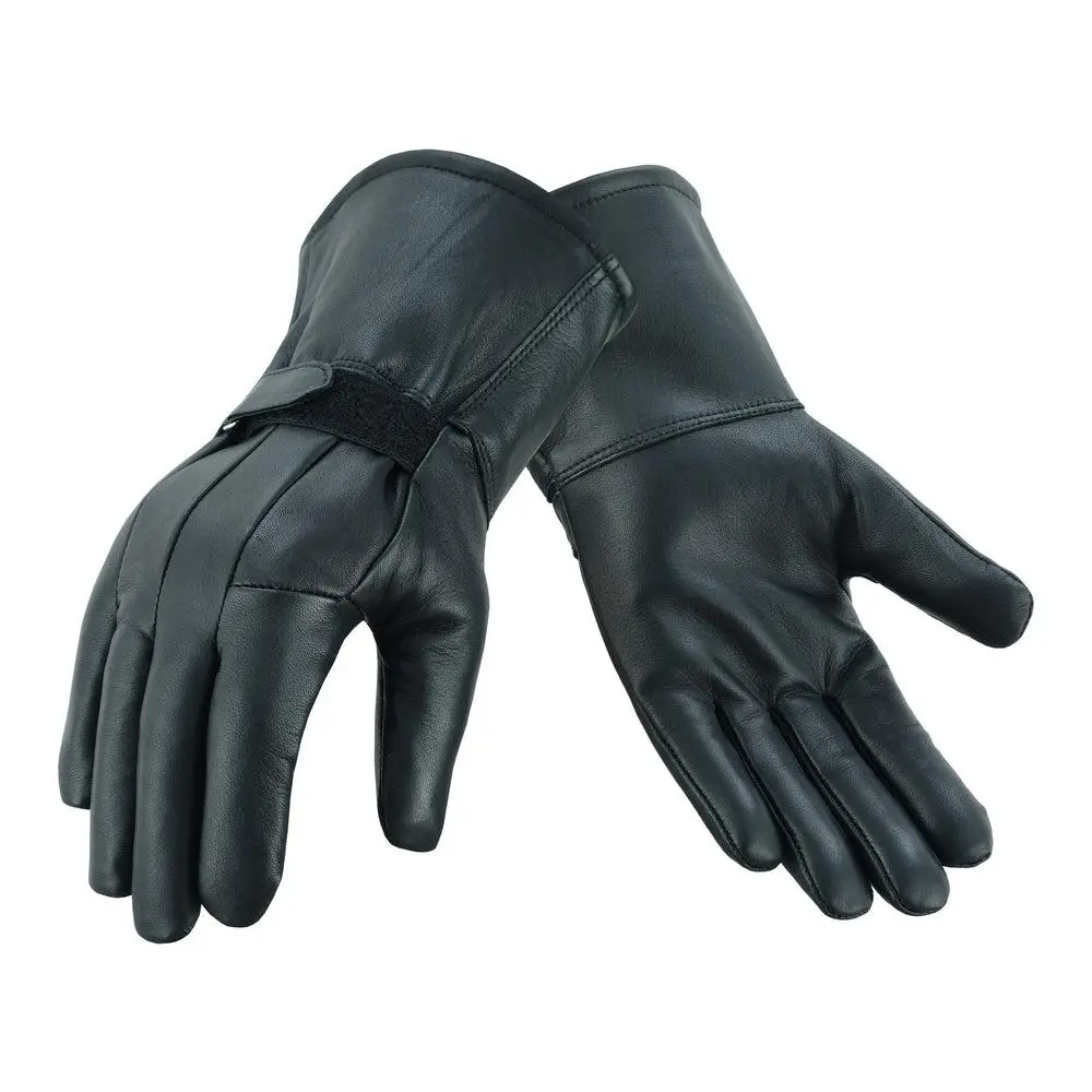 IronPalm Pro Men's Deerskin Gauntlet Motorcycle Gloves