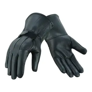 IronPalm Pro Men's Deerskin Gauntlet Motorcycle Gloves
