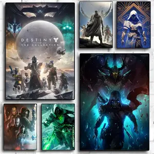 game D-DESTiny 2 cool Poster HD Sticky Waterproof Wall Art | High Quality Print Aesthetic Home Living Bedroom Bathroom hallway Modern Home Decor Trendy Room Decoration | Multiple Size Options Available