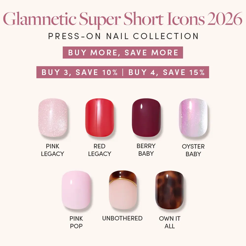 Glamnetic Super Short Icons 2026 Press-On Nail Collection Glamnetic Super Short Icons 2026 Press-On Nail Collection