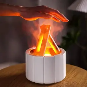 USB Powered Simulation Campfire Aroma Diffuser, 1 Count 250ML Essential Oil Diffuser, Home Diffuser for Bedroom, Office, Living Room