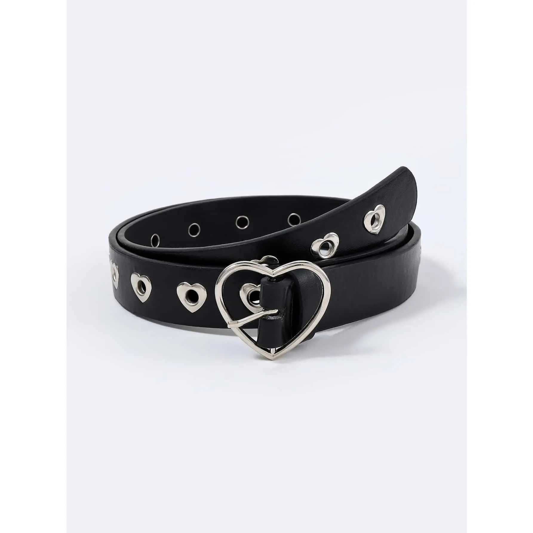 DealsForYouDays Women Belts Buckle PU Leather Belt, Y2K Style Grommet Eyelet, Suitable For Music Festival Outfits Summer