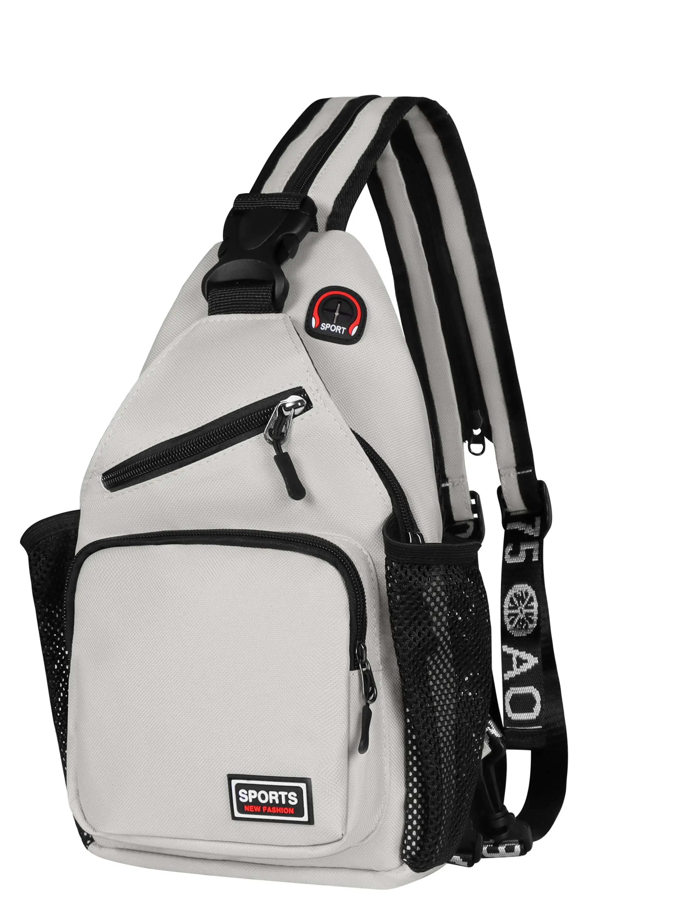 Women's Classic Chest Sling Backpack - Waterproof Nylon, Unisex, Multiple Pockets, Large Capacity, Tear Resistant, Travel Ready Crossbody Fanny Packs & Belt Bags for Travel, Hiking