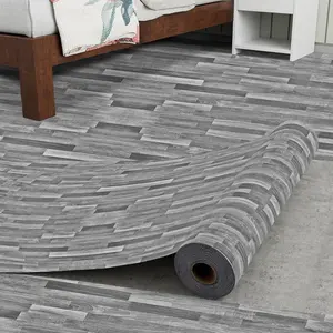 3D Textured Wallpaper Roll, Retro Wood Grain Pattern Vinyl Floor Sticker, Self-Adhesive Removable, Waterproof Wear-Resistant, Easy Clean, Indoor Use, DIY Flooring Cover, Artistic Home Decoration