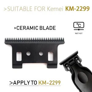 For Kemei KM2299 hair clipper professional black ceramic movable blade trimmer hair clipper replaceable blade head