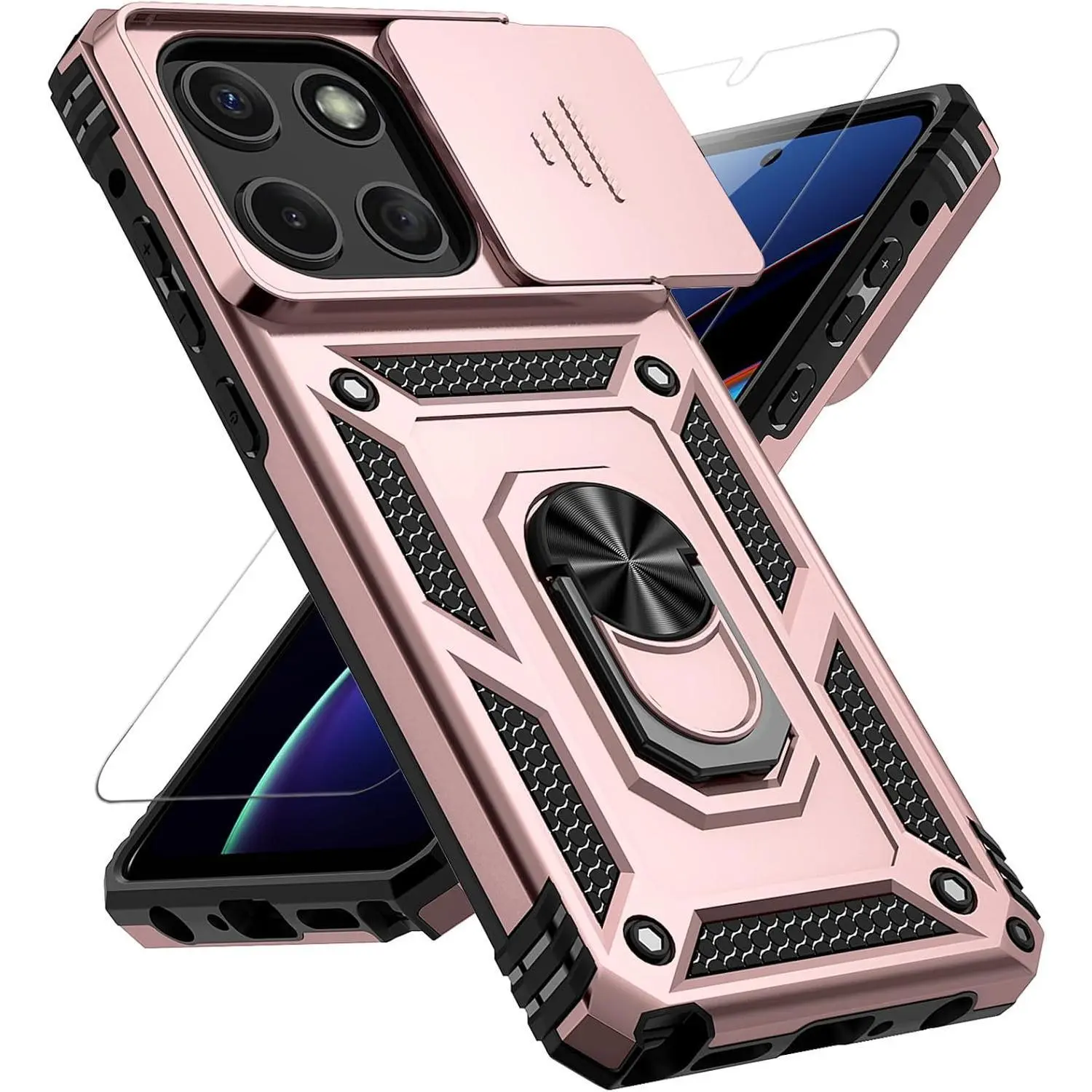 Rose Gold w/ Slide Camera 2nd gen. Military Grade