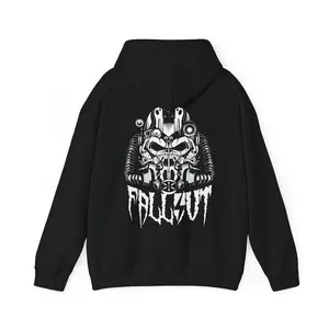 2 sides Fallout Helmet Hoodie Retro Sci-Fi Inspired Shirt, Fall Out Shirt