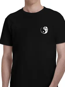 Yin Yang Tree Zen Print T-Shirt, Soft Comfortable Casual Top, Minimalist Zen Aesthetic Design, Street Style, Daily Wear, Home Relaxation, Meditation