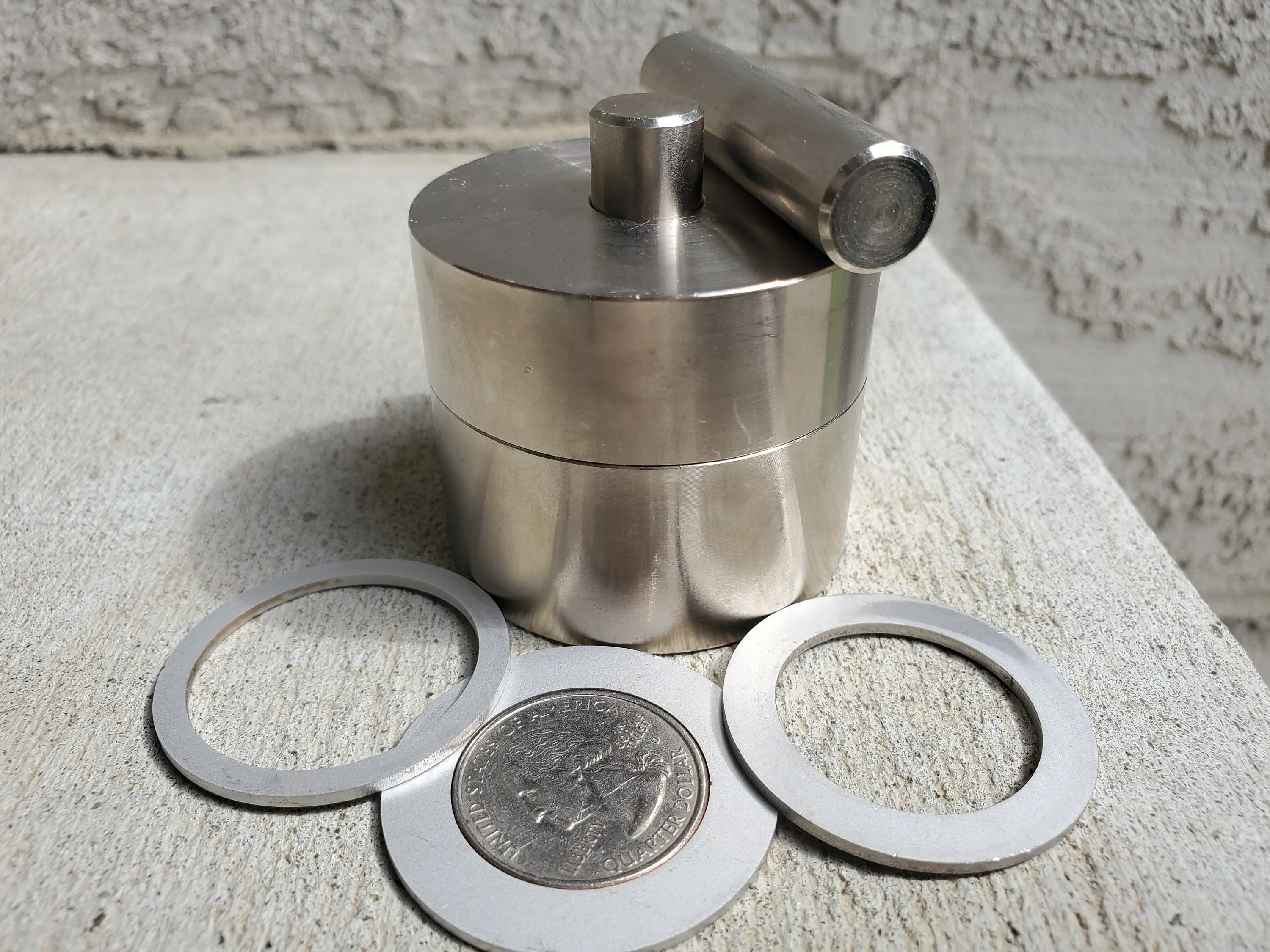 Coin Ring Punch 1/2" - Coin Ring Tools Center Punch That Will Punch A Hole In 4 Different Coins USA - Jewelry Making - Make Rings
