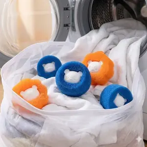 Reusable Laundry Hair Catcher Balls for Washing Machine, Deep Clean Lint Remover, Portable Anti-Tangle Anti-Slip Wash Balls, Hair Removal for Clothes, Sweaters, Bed Sheets, Towels