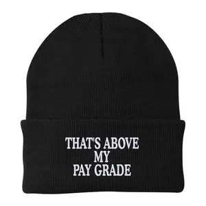 That's Above My Pay Grade Beanie