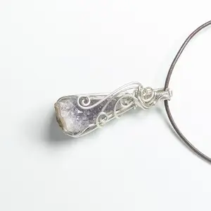 Druzy Amethyst Geode Necklace