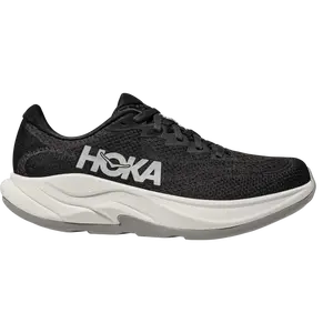 HOKA Rincon 4 Women's (Female) Running Sneakers, Black/White, Mesh Upper, Lightweight Foam Midsole (Foam Sole), Responsive Cushioning, All-Season Sports Footwear, Jogging Shoes, Breathable Running, Sporty Running Shoes