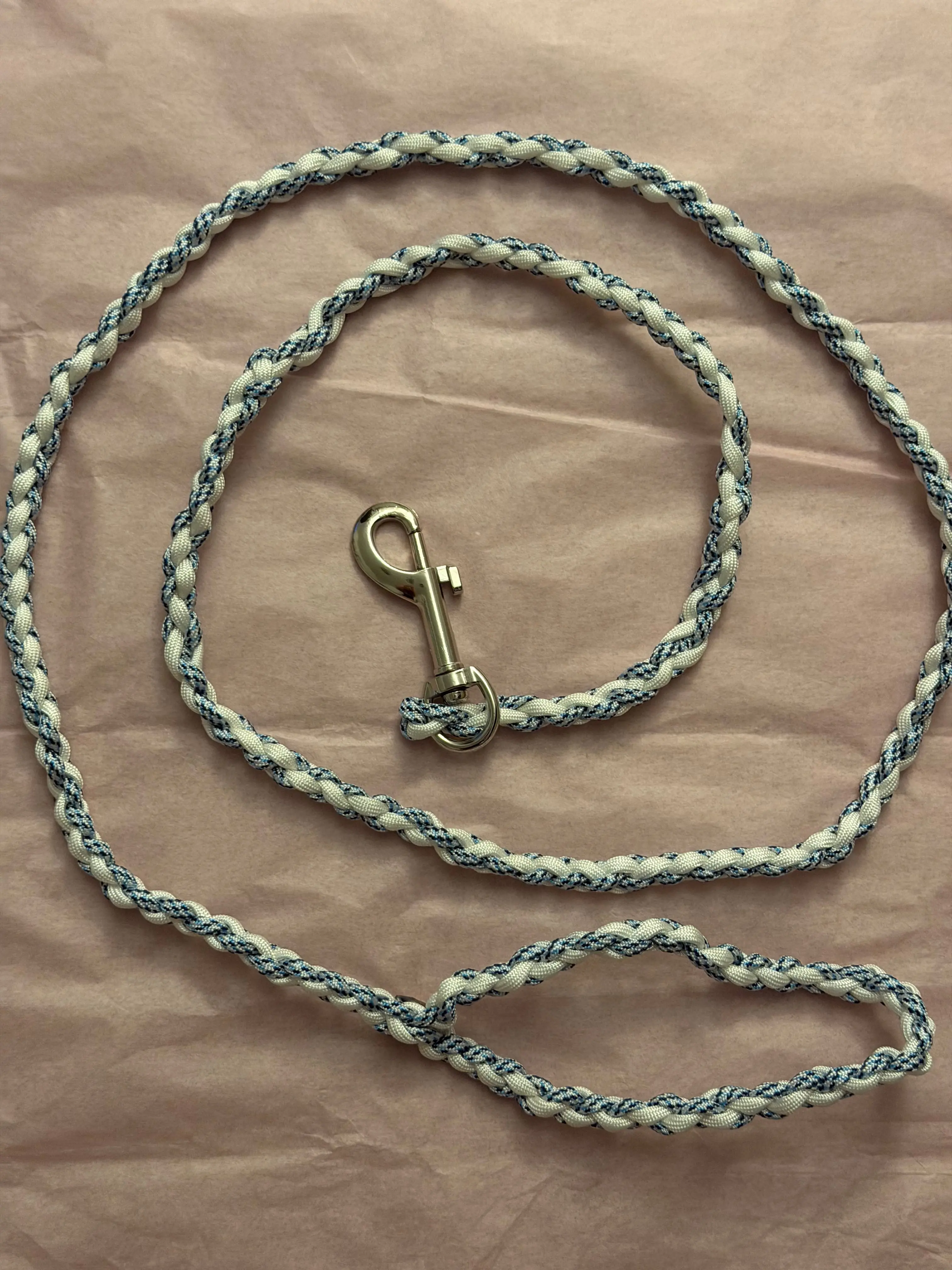 5 ft handmade paracord braided pet leash