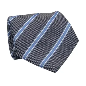 Stripes Gala Collection: Navy Stripe Tie with Light Blue stripes
