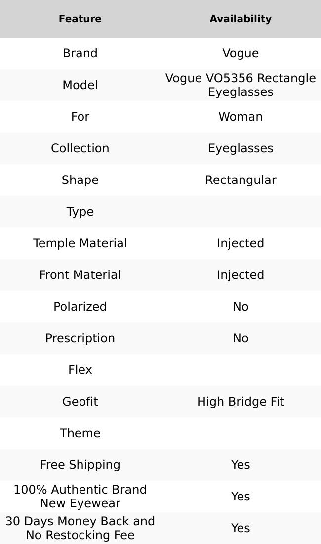 Vogue VO5356 Rectangle Eyeglasses