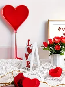 Wooden love ladder ornament decoration ladder non-finished ladder semi-finished products need to be assembled by the buyer to give their loved ones a romantic holiday Happy Valentine's Day Birthday Gift Geometric