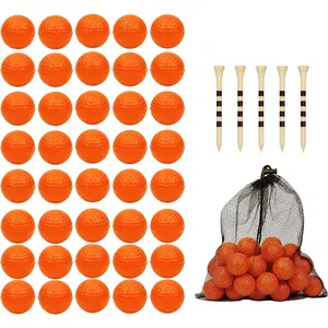 40 Pack Foam Golf Practice Balls - Realistic Feel and Limited Flight Training Balls for Indoor or Outdoor