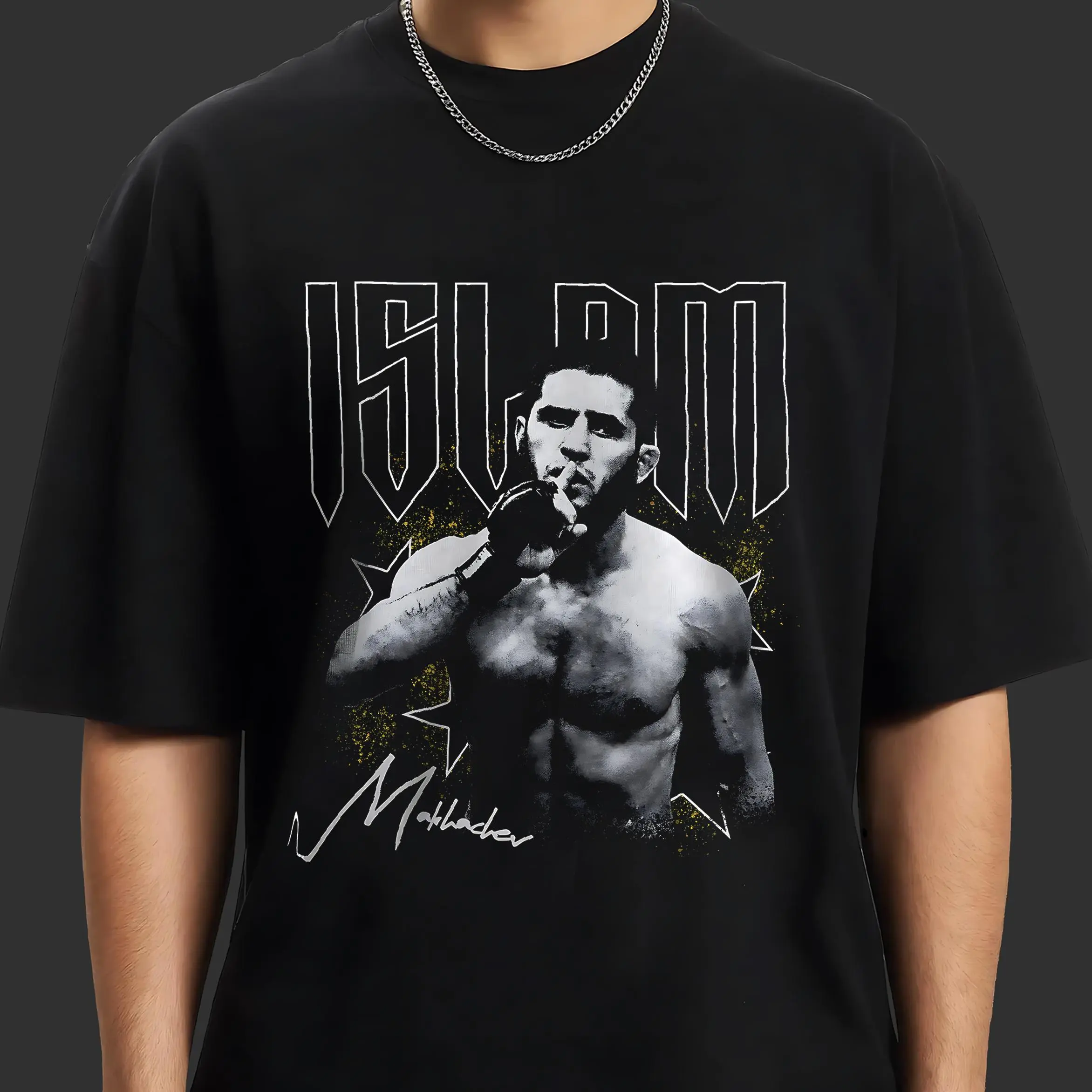 Islam Makhachev High Quality Tee, Boxing T-shirt, UFC Shirt, Fighter Tee, Graphic Boxing Champ T-Shirt