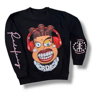 Stupid Fresh Shirts Cropped Sweatshirt with Bold Graphic Design and Unique Branding