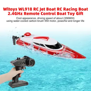 WL918 RC Jet Boat RC Racing Boat 2.4GHz Remote Control Boat Toy Gift