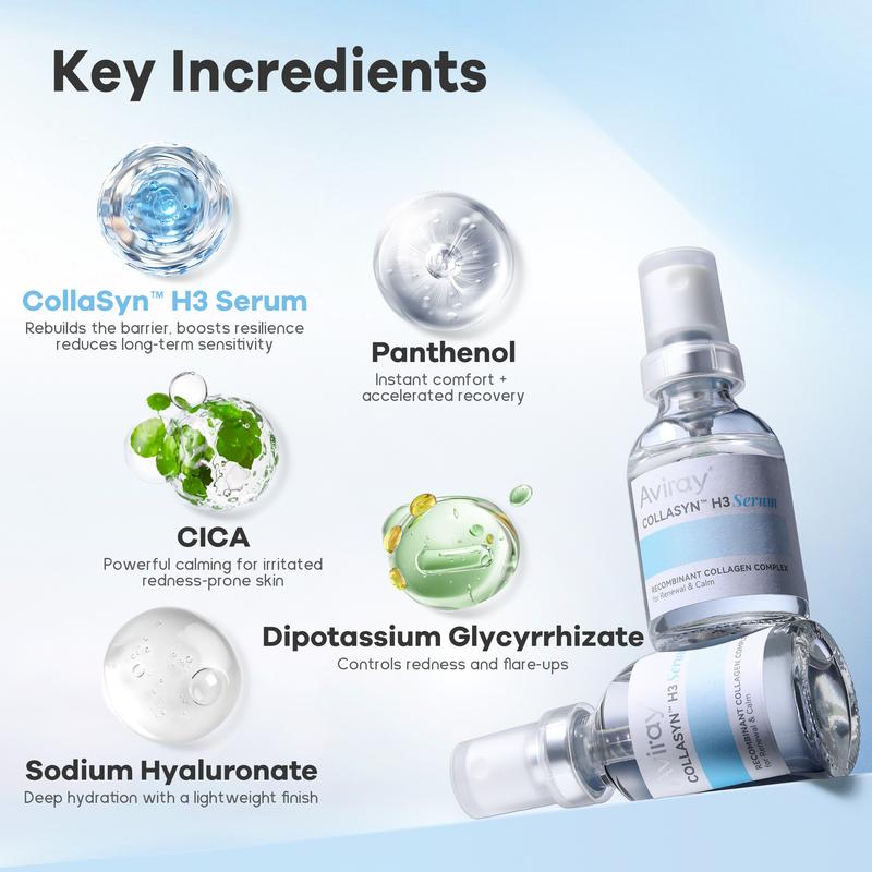 [Aviray Limited-time]  All-Skin Repair Serum 30ml｜Recombinant Type III Collagen Panthenol & Centella for Ultimate Skin Healing & Hydration