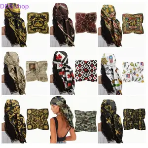 Women's Boho Style Shawl - Lightweight Breathable Printed Head Scarf, Soft Skin-Friendly Hair Bandana, Floral Embroidered Scarf, Travel-Ready for Daily Wear, Beach Vacation