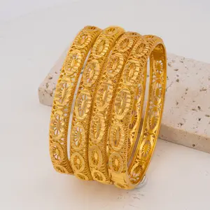 24K Gold-Plated Open Cuff Bracelet | Tribal Luxury Style,Adjustable Bangle for Women, Daily & Festival Wear,Ramadan Holiday Accessory, Fashionable design,All-Season Fit, bracelets for women
