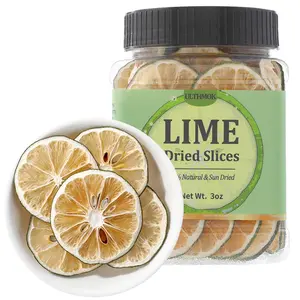 Dried Lime Slices 3Oz No Additives Sun Dried Fruit for Tea Cooking Snack