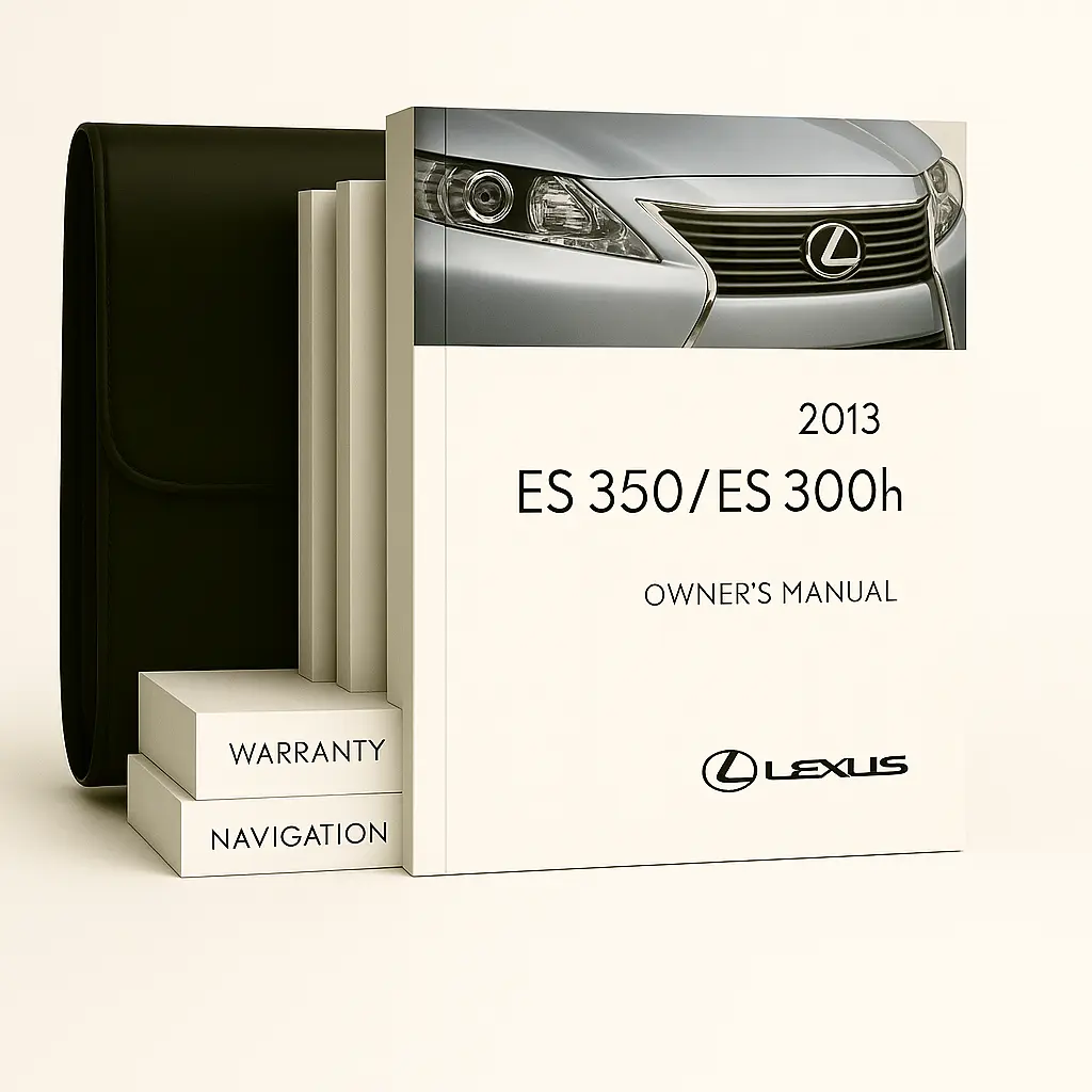 2013 Lexus ES 350 300h Owners Manual - Complete Set