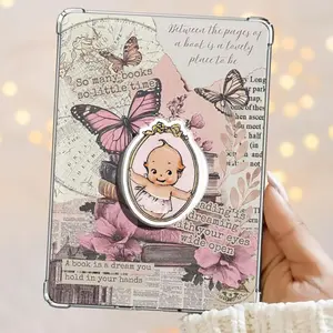 Vintage Kewpie Baby Ballet Cherub In The Mirror Coquette Kindle Grip MagSafe Phone Grip Cute Phone Holder, Kawaii Style Grip, Gift for Phone or Kindle Lovers Magnetic Pop Socket Phone Grip Phone Grip Kindle Grip Popsocket