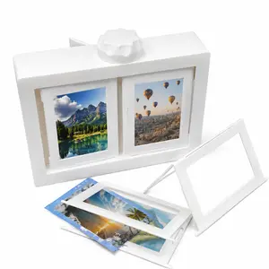Polaroid rotating photo album, flipbook picture frame decoration, table decoration gift