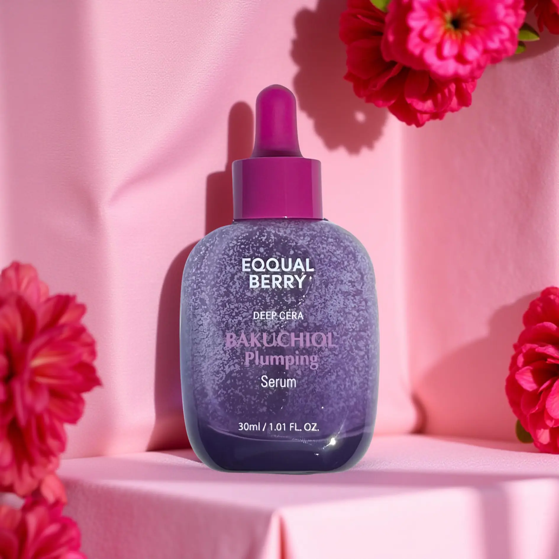 Bakuchiol Plumping Face Serum - Retinol Natural Alternative for Sensitive Skin, with Niacinamide & Hyaluronic Acid, Pore & Wrinkle Korean Skin Care (1.01oz / 30ml)