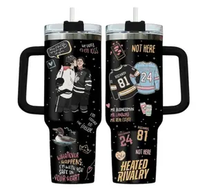 Heated Rivalry Romance 40oz, 20oz Tumbler, Hollanov Couple Stainless Steel Tumbler, HW CS Cup, Movie Book Fans Gift, Love for her/him.