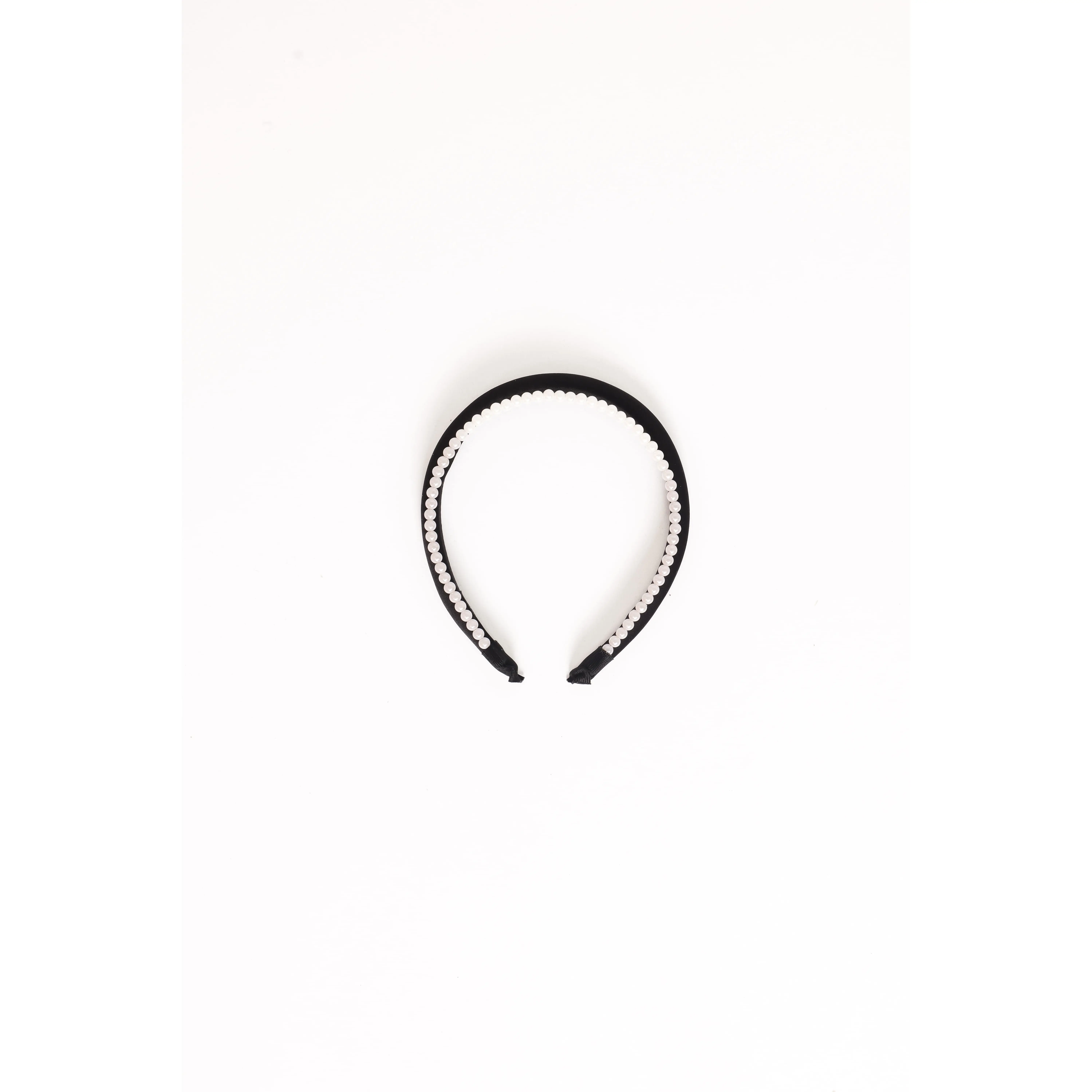 Breanna Headband - Pearl/Black