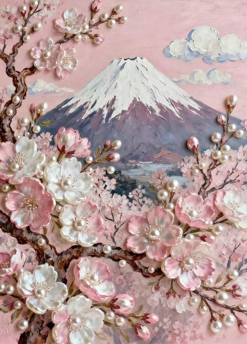 Shining Pearl DIY Art Painting - Easy for beginners, a exquisite handcrafted light luxury choice, elegant finished piece that brings artistic flair to your home space