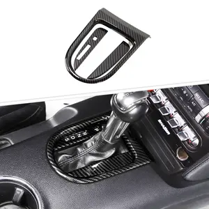 For 2015-2023 Ford Mustang Car Interior Gear Shift Panel Trim Cover (3 pcs)
