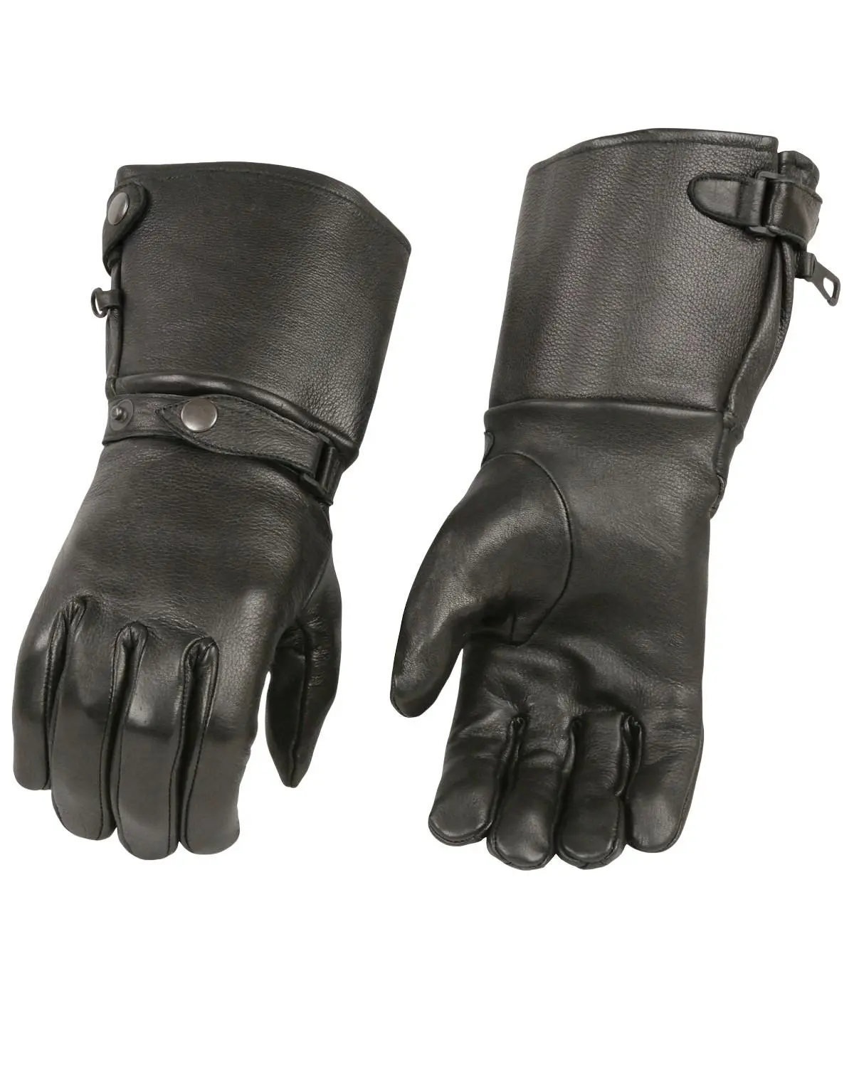 Milwaukee Leather Men's Men'S Deerskin Thermal Lined Gauntlet Gloves - Sh857