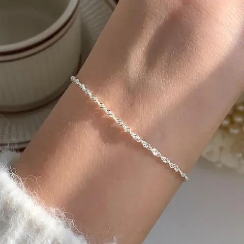 Simple Fashion Classic Minimalist Bracelet, Casual Matching Trendy Link Bracelet, Classic Fashion Accessories for Daily Wear, Stackable Bracelets, Casual Trendy Jewelry, Copper Bracelets
