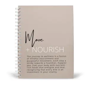 Move + Nourish: 2-in-1 Food Diary and Fitness Tracking Planner