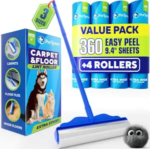 Large Floor Lint Roller - 4 Pack