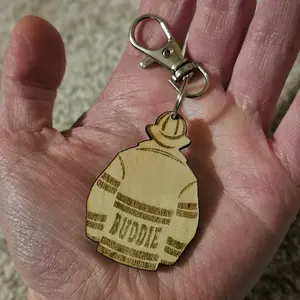Mini 9-1-1 Keychains (Firefighting wooden keychains)