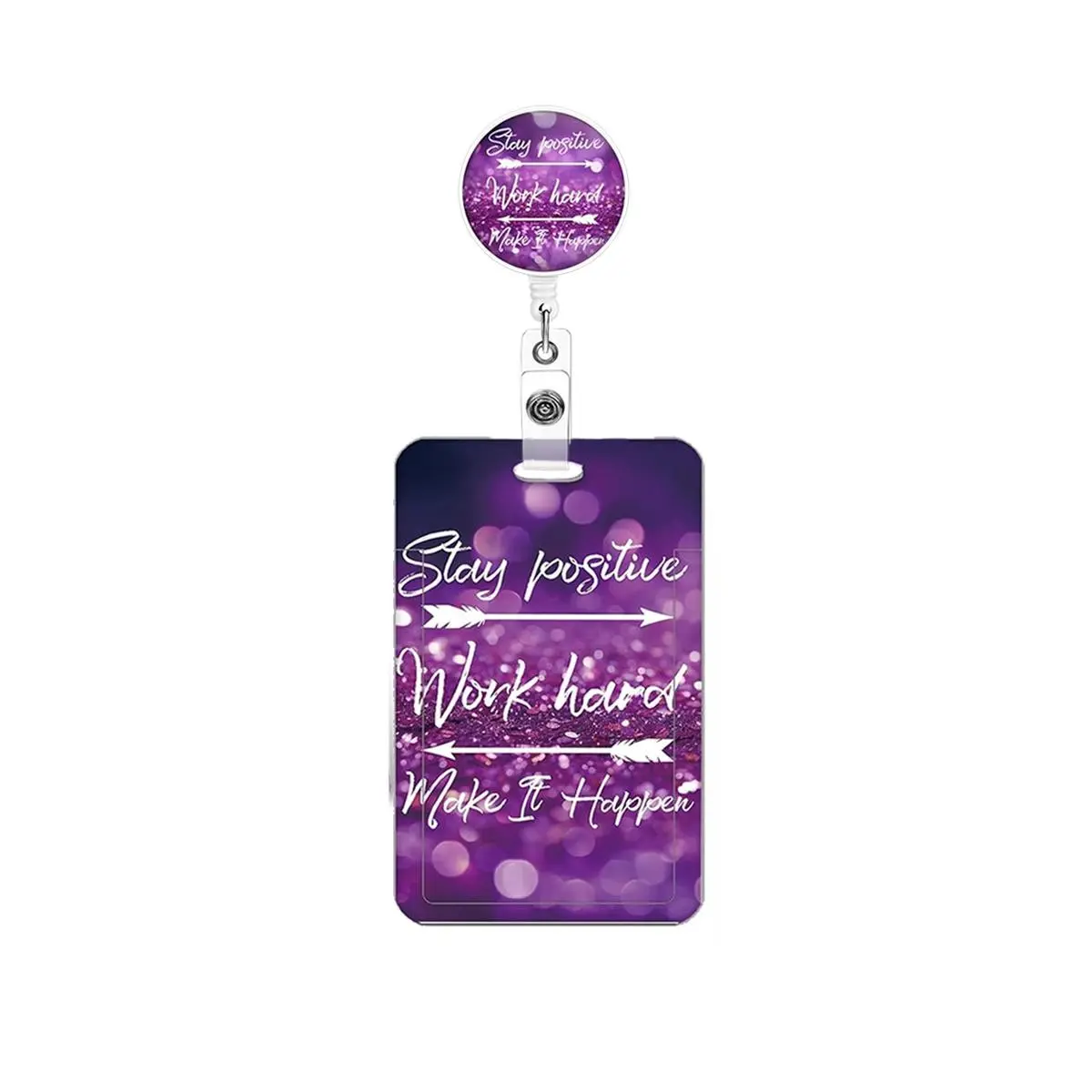 Colorful Badge Holder Set with Card Case, Nurse ID Badge Clip, Namecard Stand, Retractable Badge Roll, Office Supplies for Teachers and Nurses, Medical Badge Holder, Badge Reels, Retractable Badge Holders
