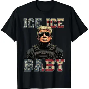Vintage Ice Ice Baby Funny Trump T-Shirt